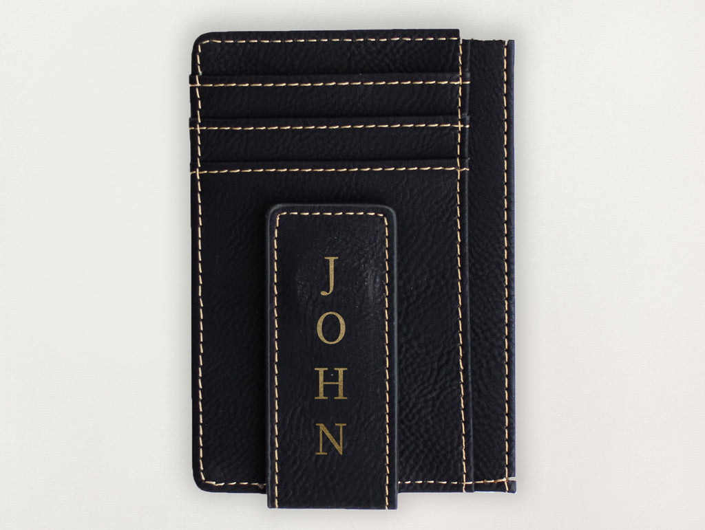 Custom Wallet with Money Clip - John