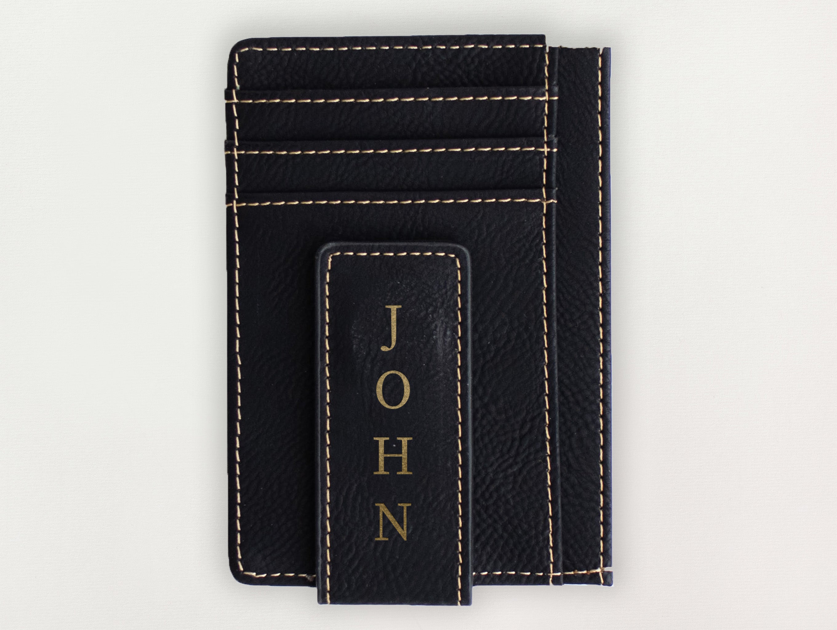 Custom Wallet with Money Clip - John