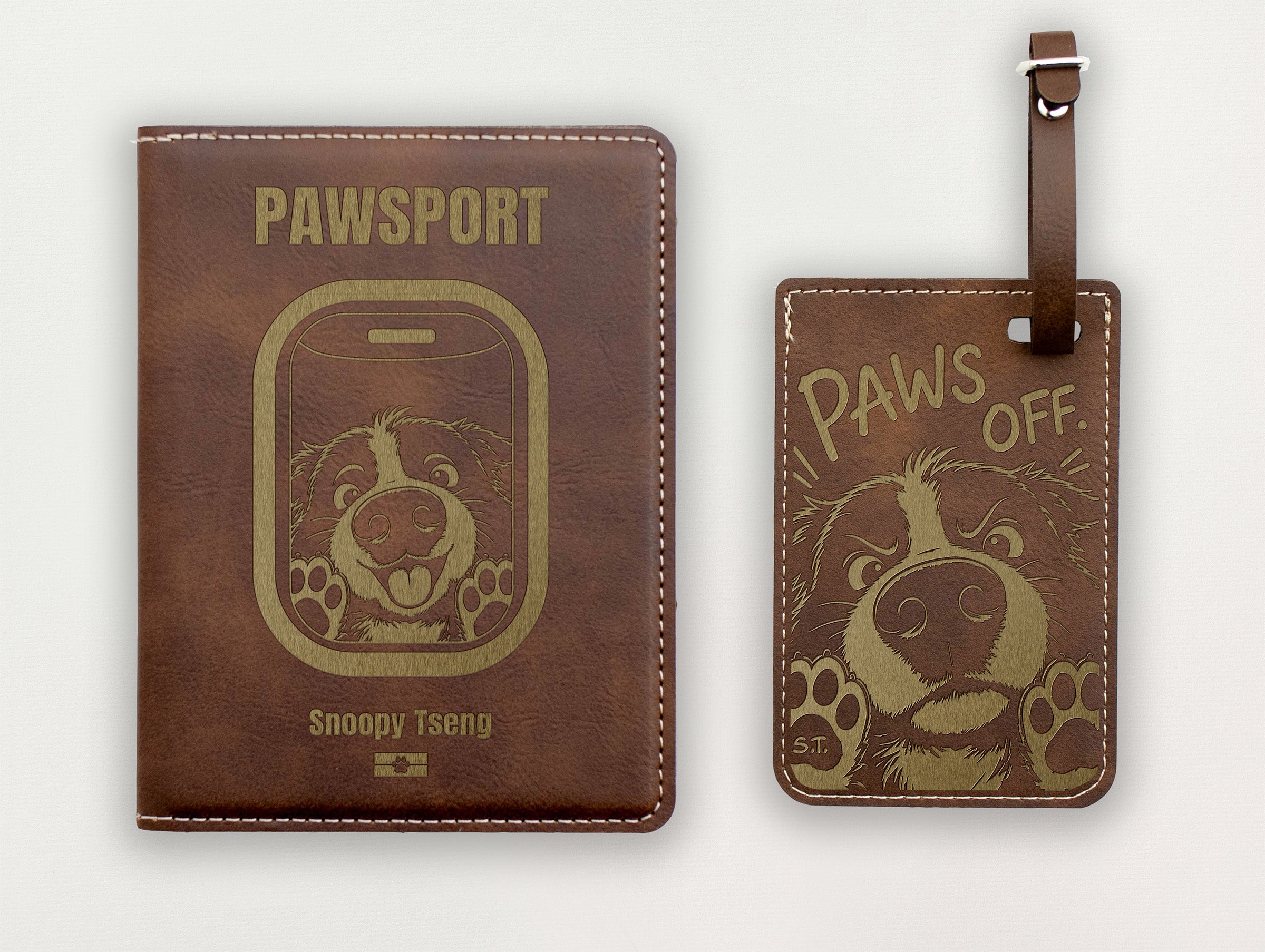 Luggage Tag - Dog's Paws