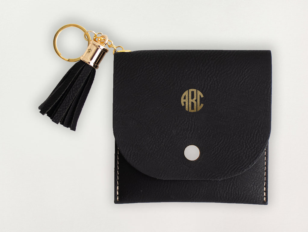 Custom Travel Wallet - Block Monogram