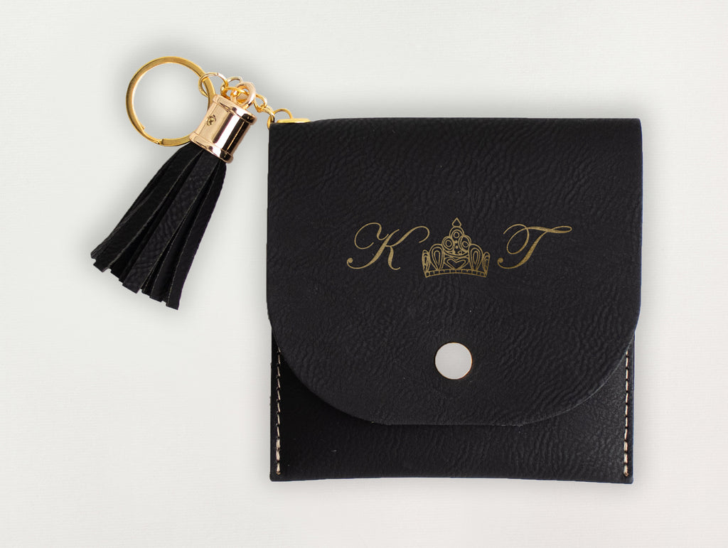Custom Travel Wallet - Tiara Initials