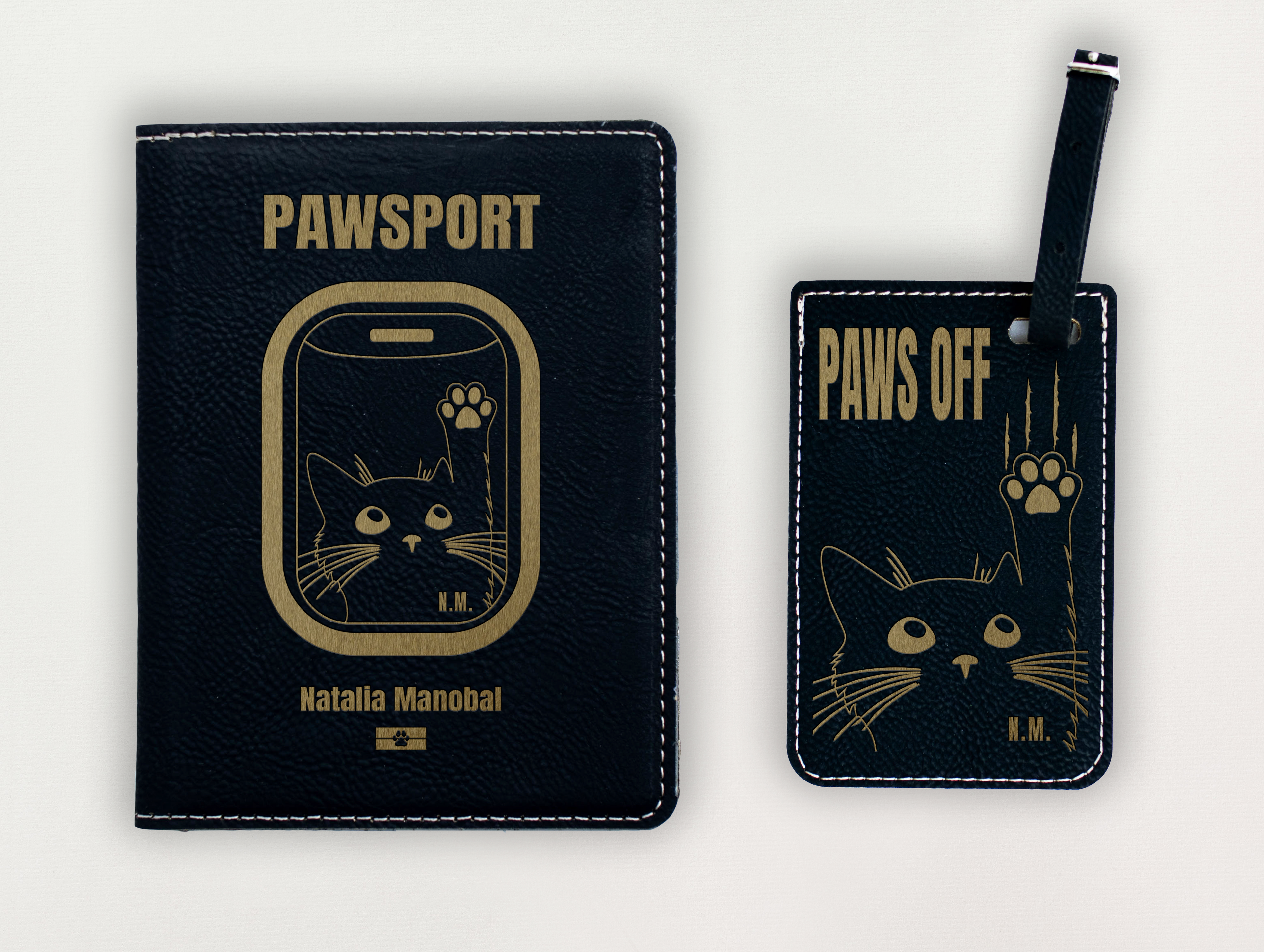 Passport Holder - Cat's Paw