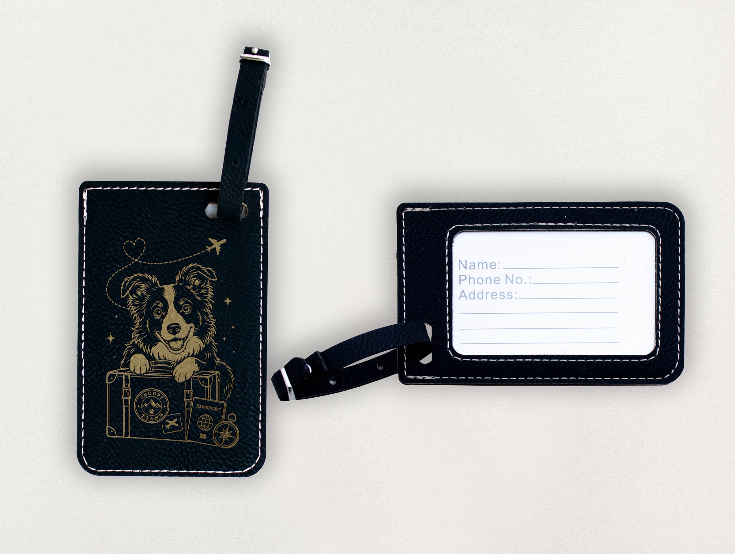 Luggage Tag - Dog with Luggage