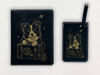 Passport Holder - Dog with Luggage