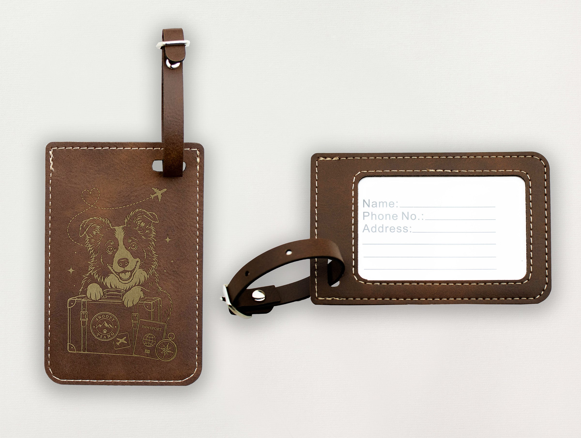 Luggage Tag - Dog with Luggage