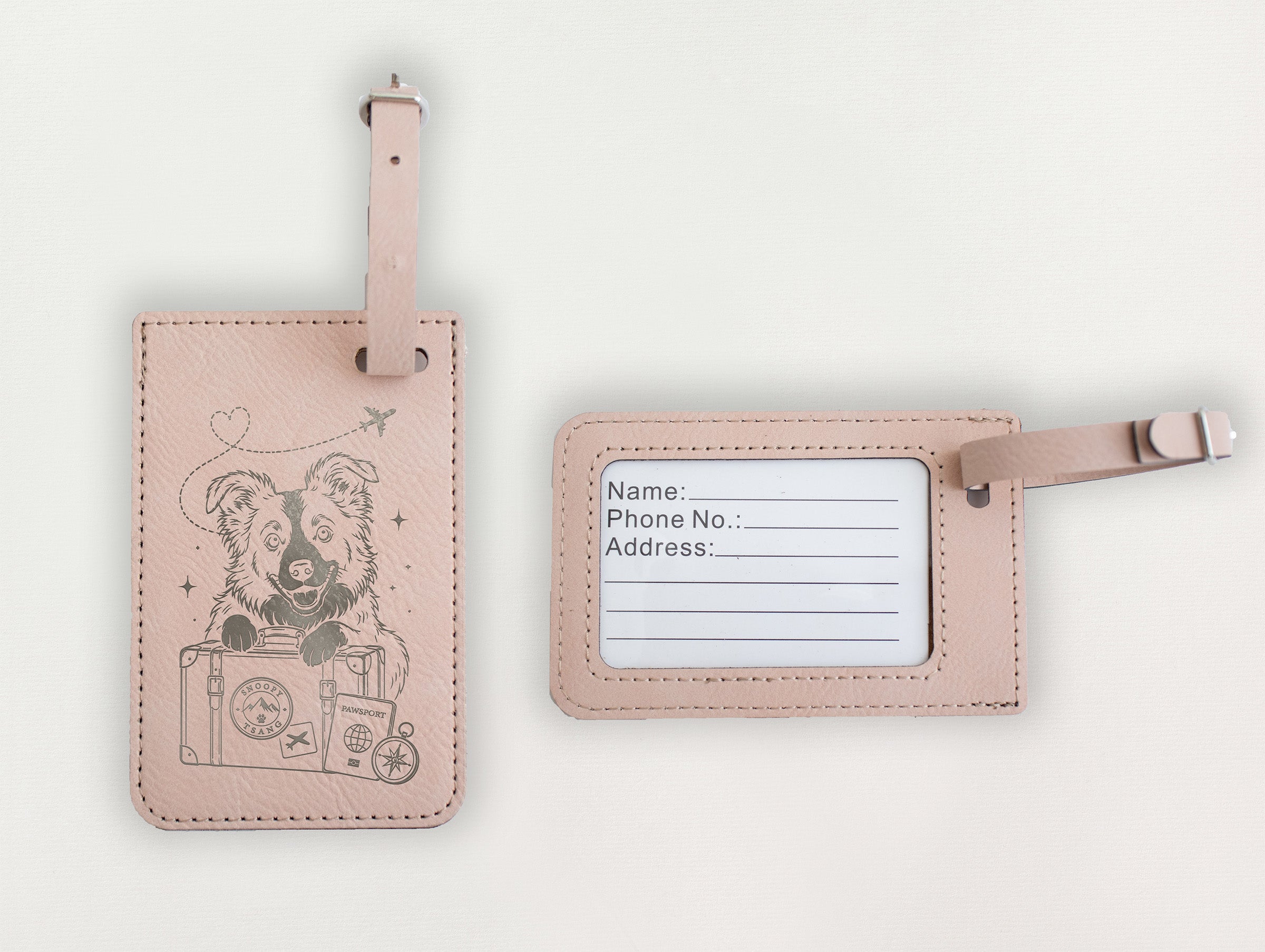 Luggage Tag - Dog with Luggage