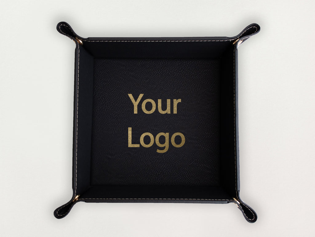 Custom Leather Valet Tray - Your Logo