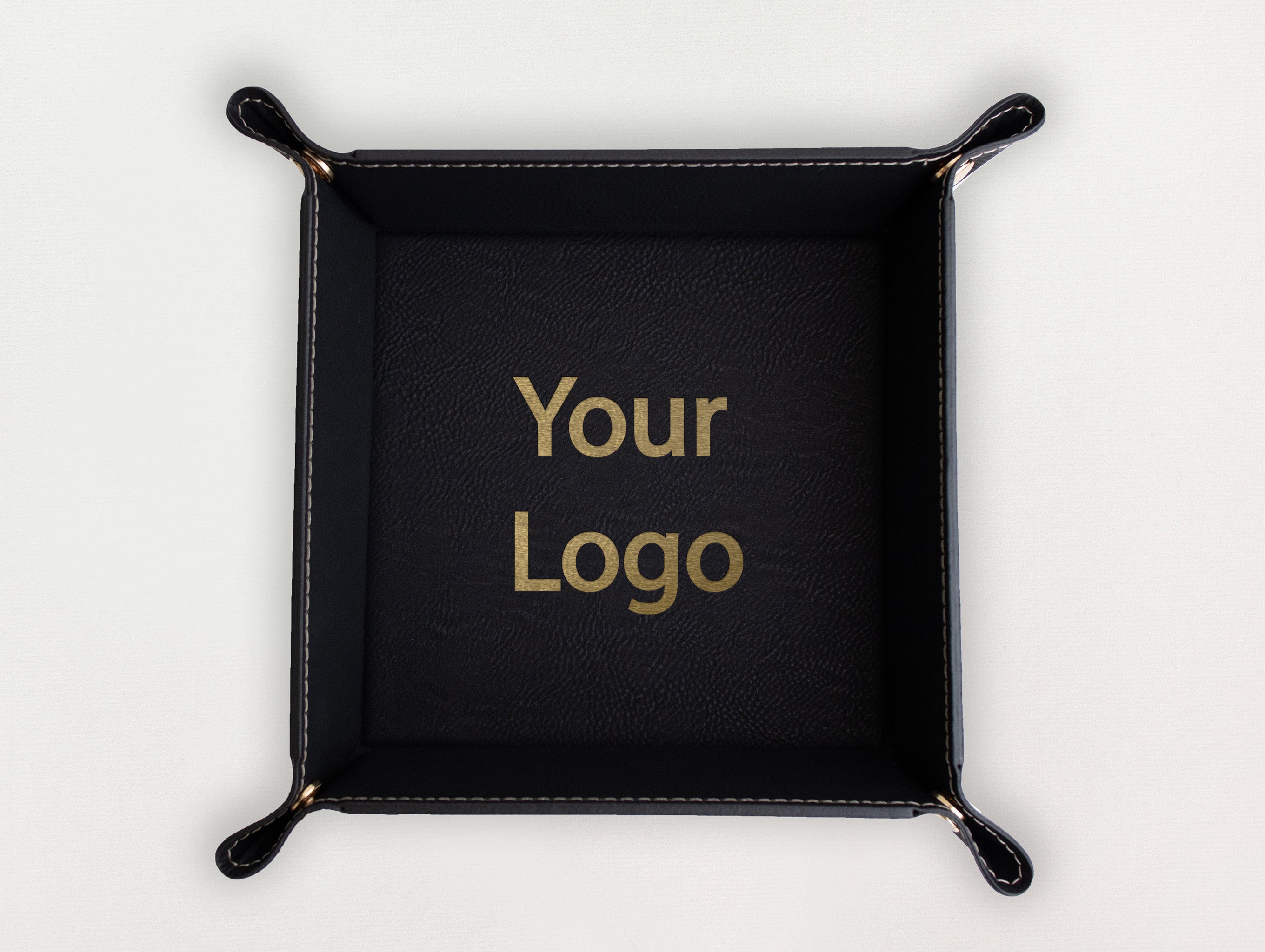 Custom Leather Valet Tray - Your Logo