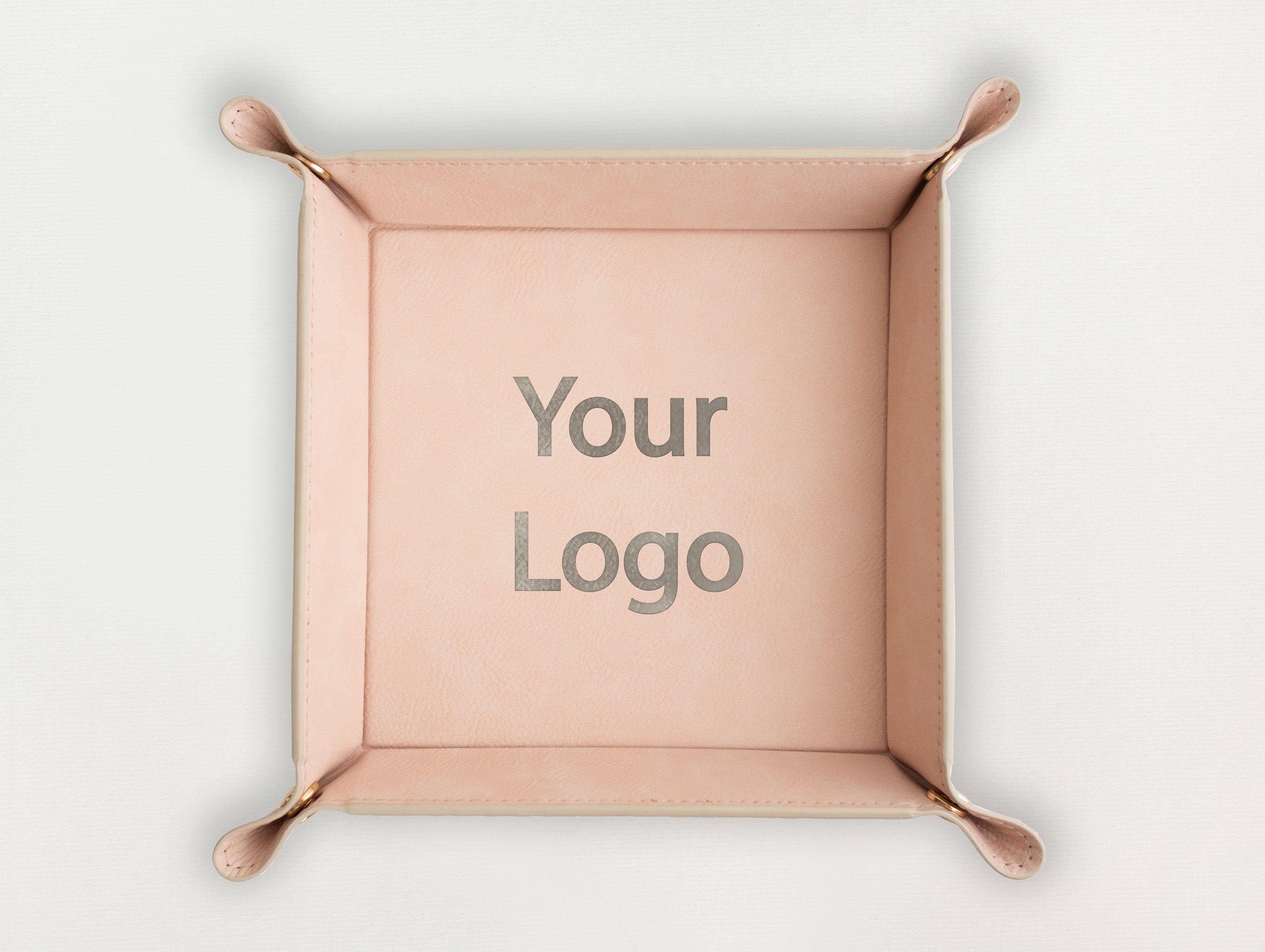 Custom Leather Valet Tray - Your Logo