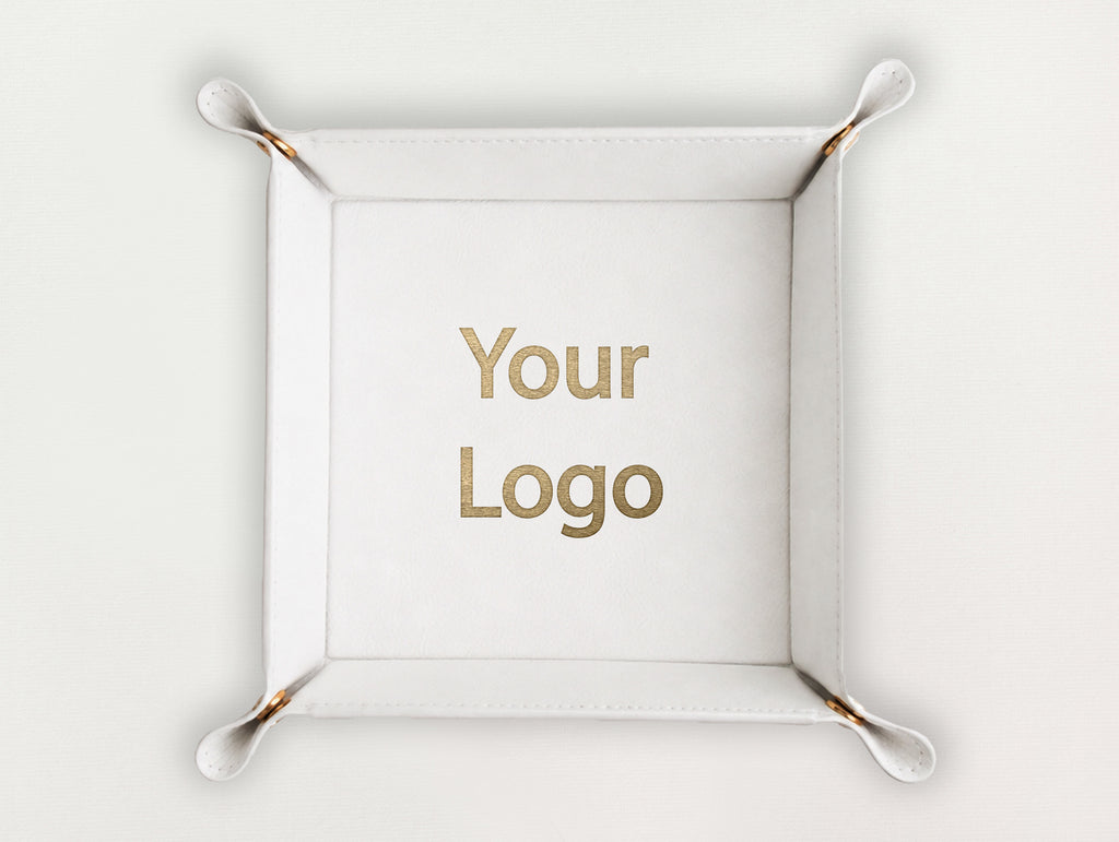 Custom Leather Valet Tray - Your Logo