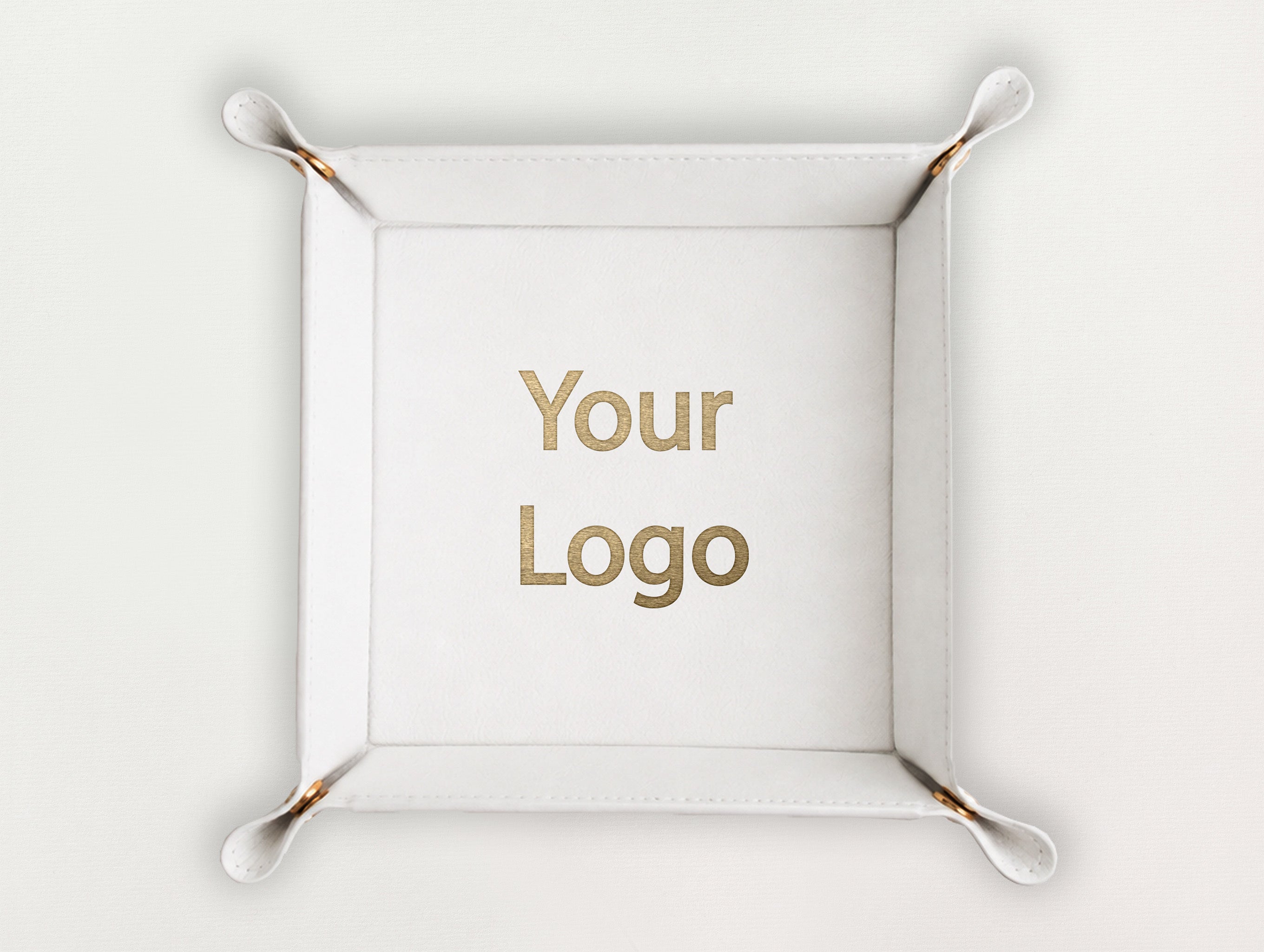 Custom Leather Valet Tray - Your Logo