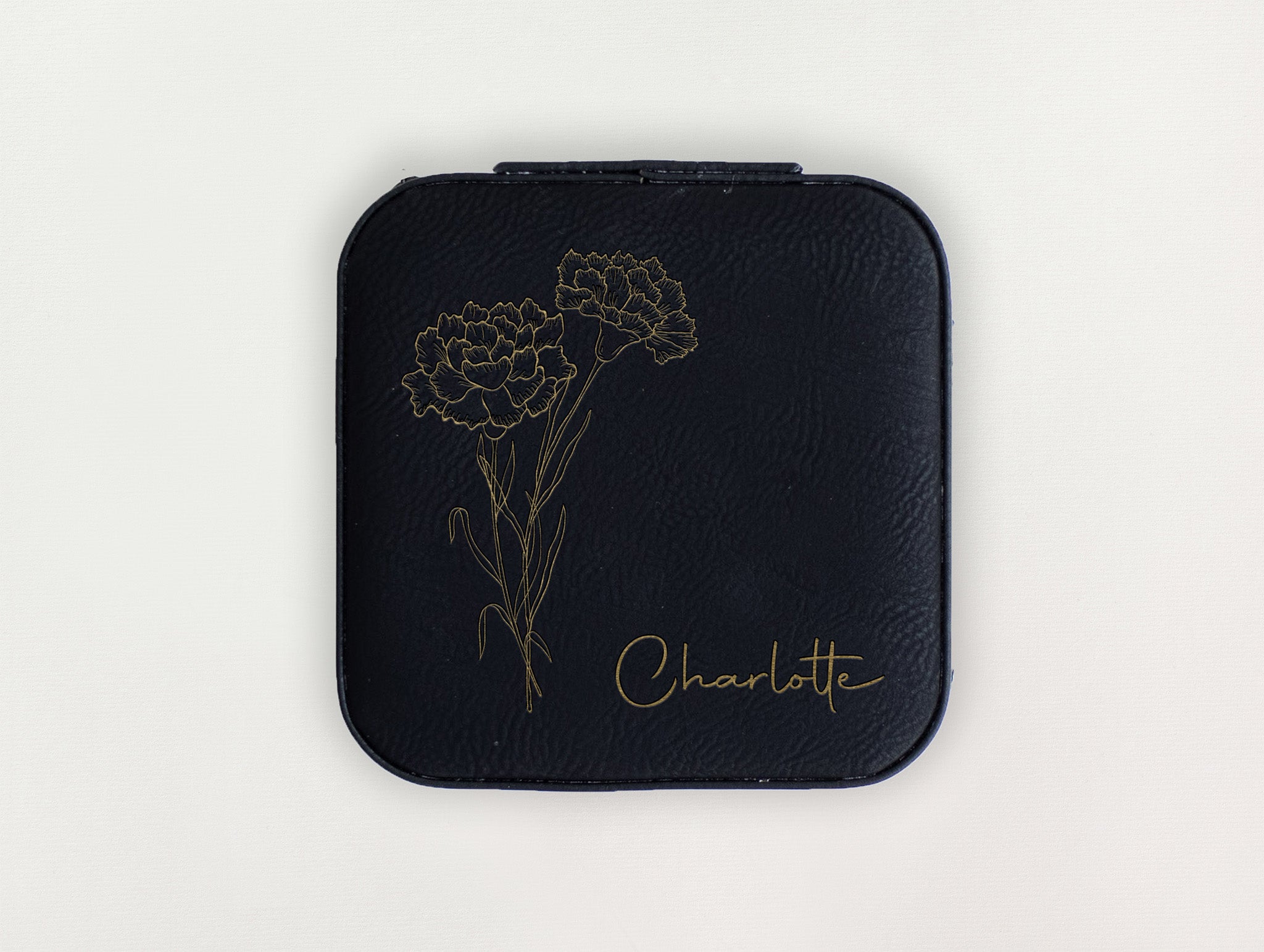 Custom Jewelry Box - Birth Flowers