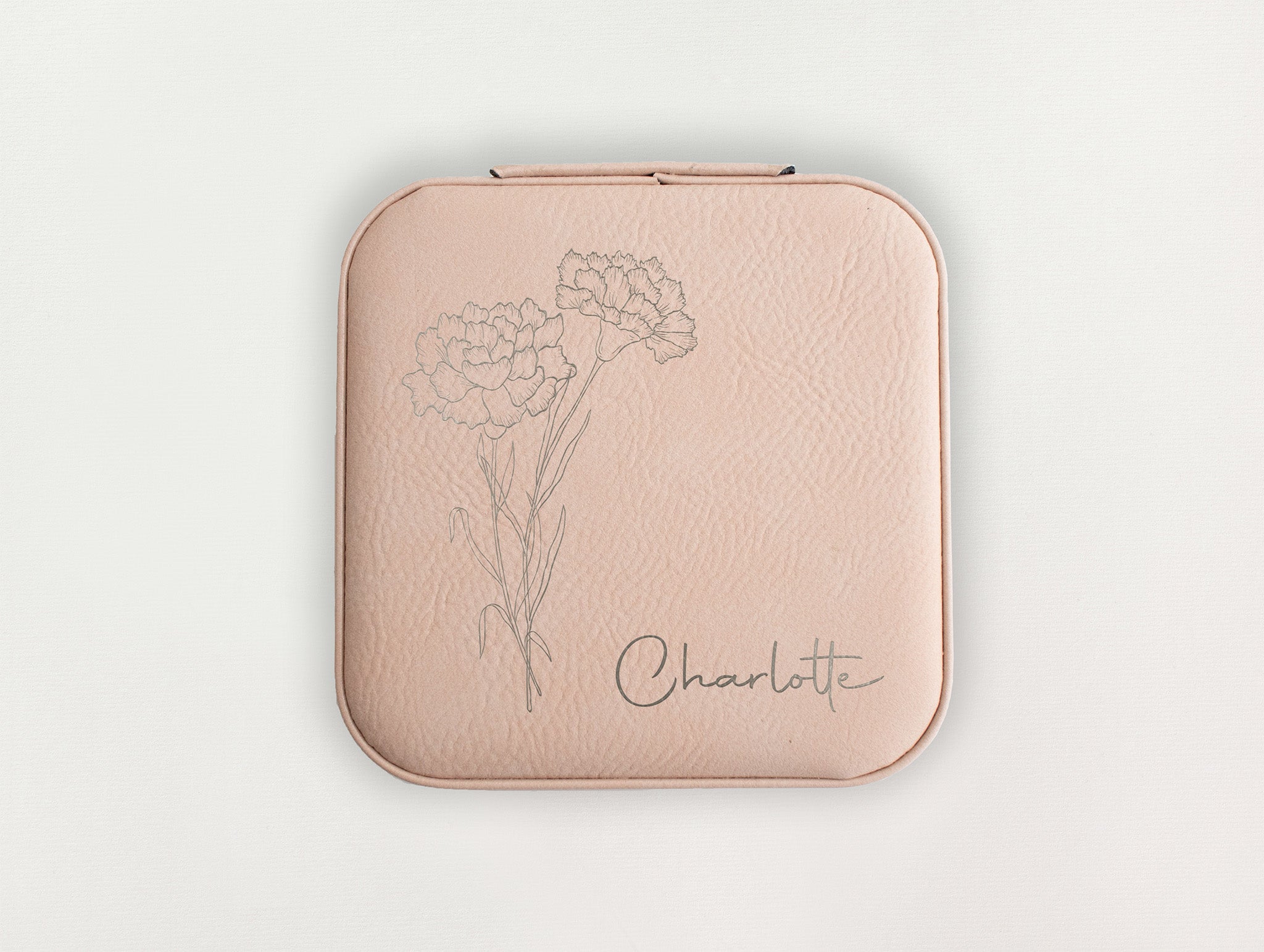 Custom Jewelry Box - Birth Flowers