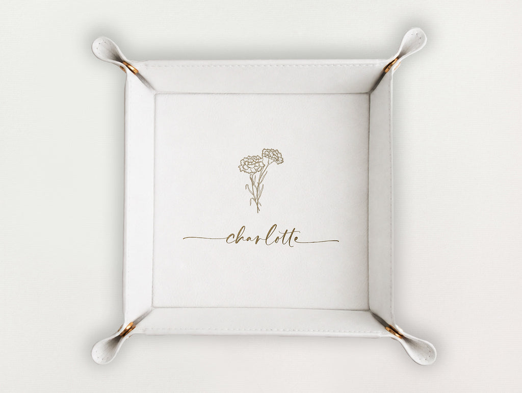 Valet Tray - Birth Flowers