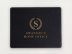 Custom Mousepad - Laurel Wreath Initial and Name