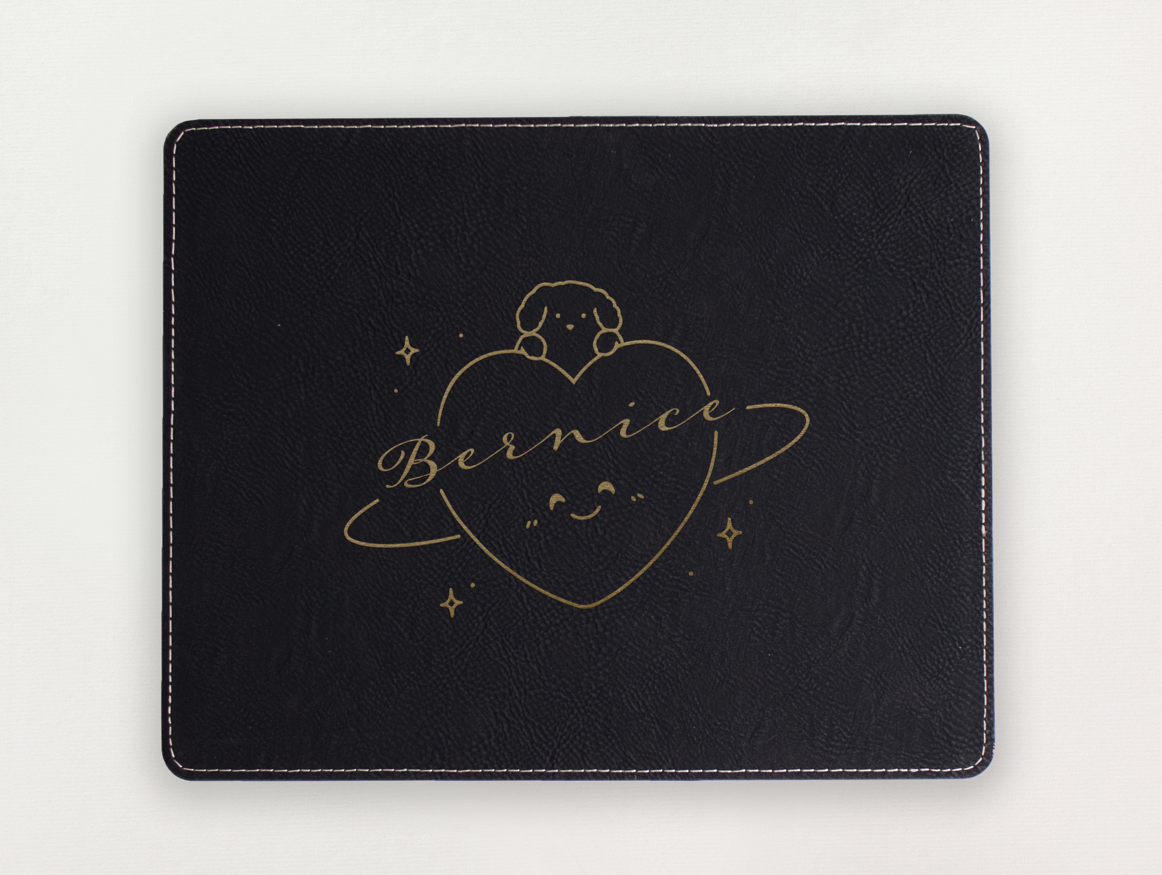 Custom Mousepad - Dog and Heart