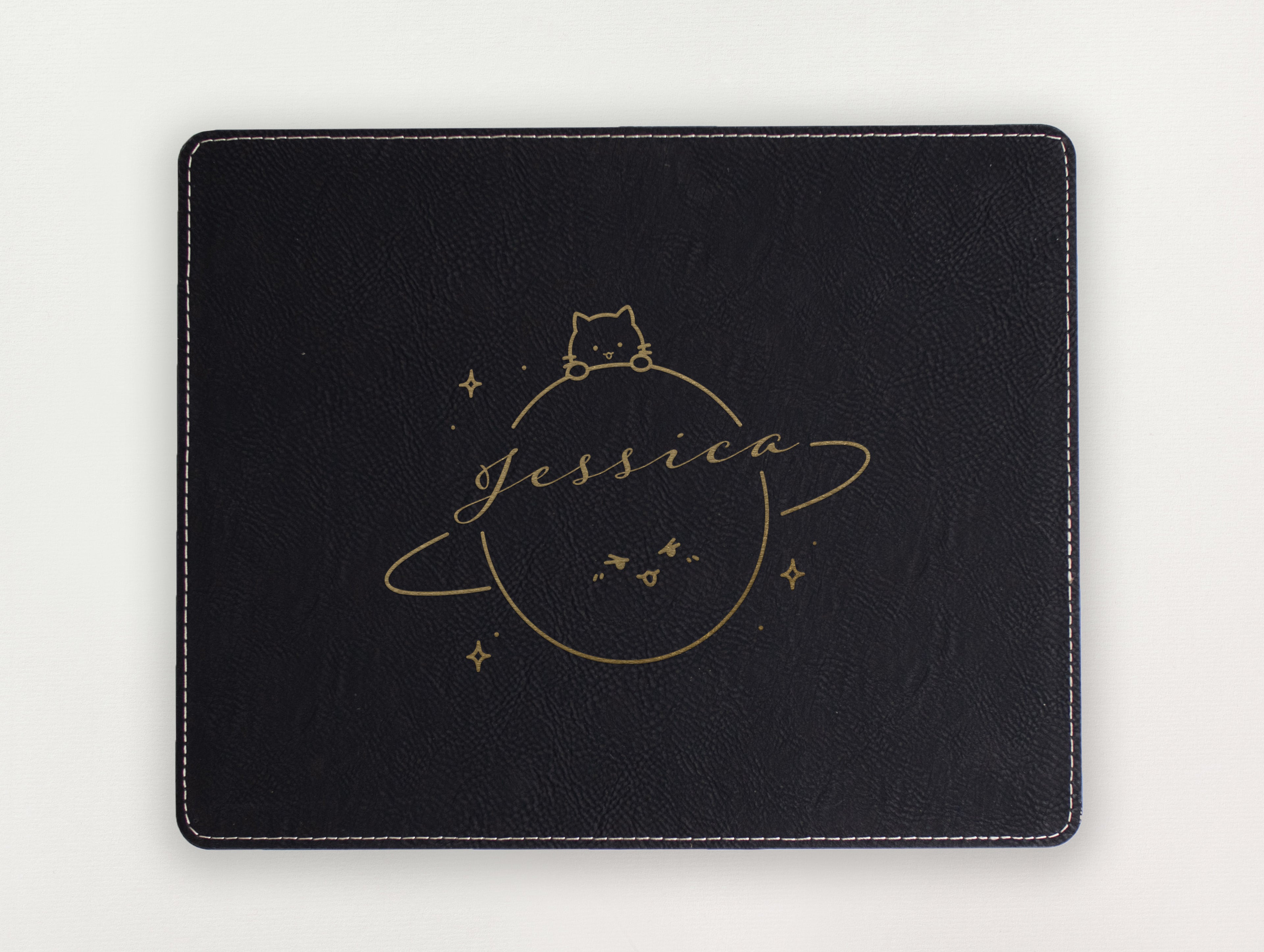 Custom Mousepad - Cat and Planet