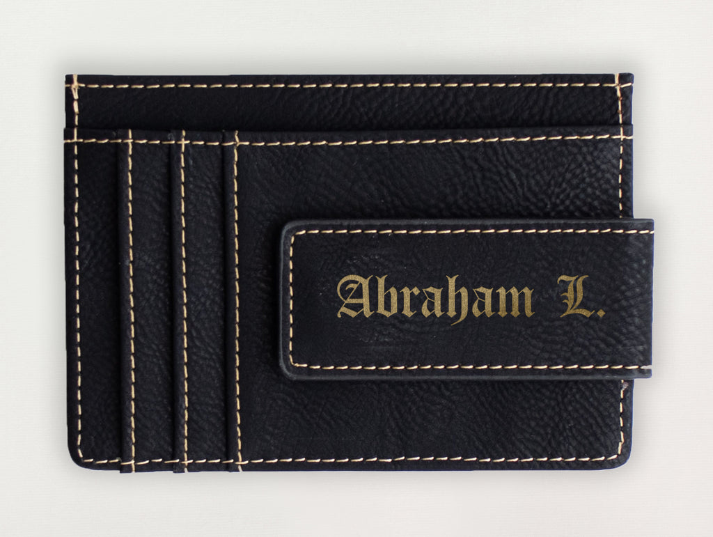 Custom Wallet with Money Clip - Abraham