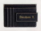 Custom Wallet with Money Clip - Abraham