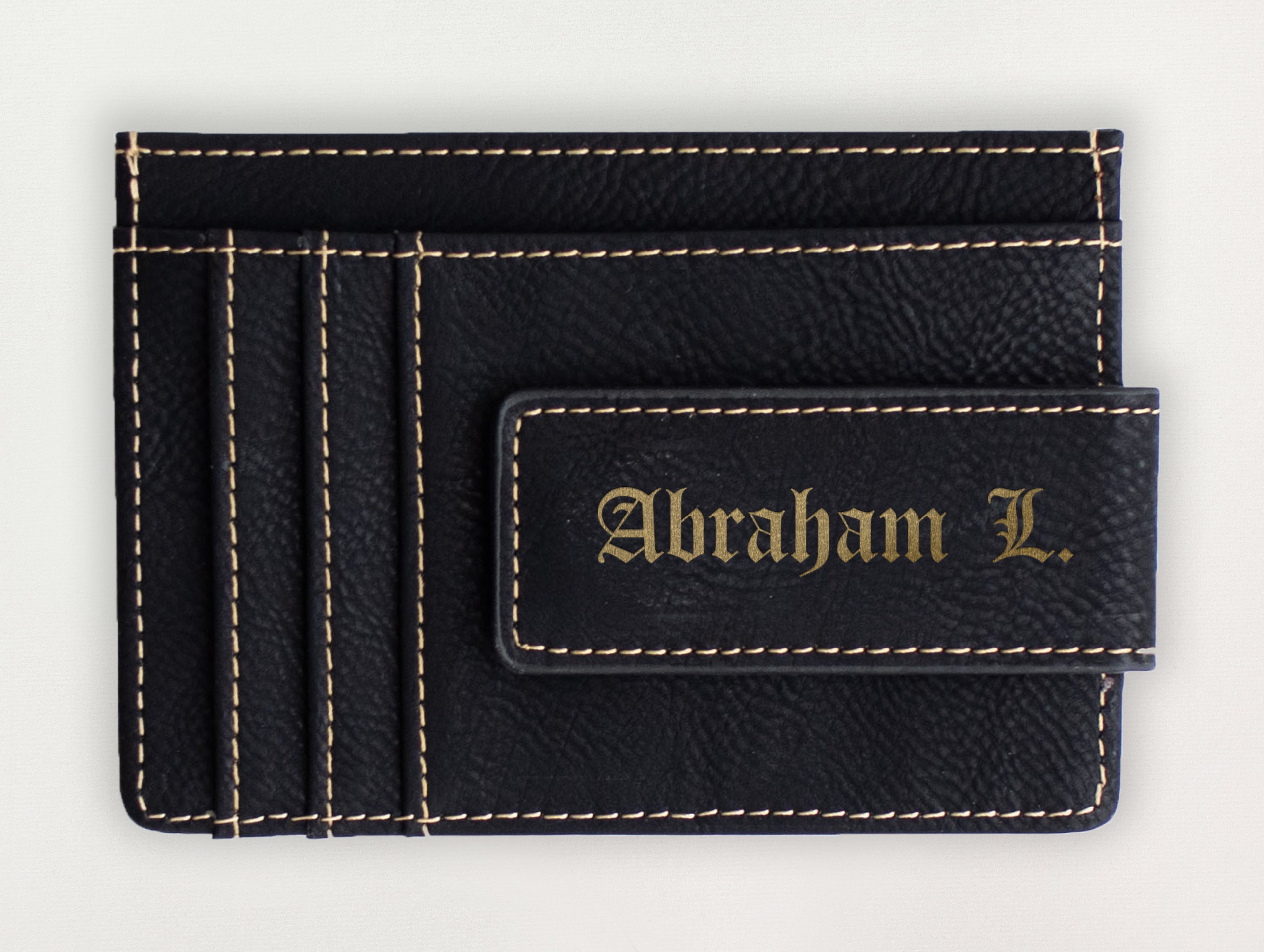 Custom Wallet with Money Clip - Abraham
