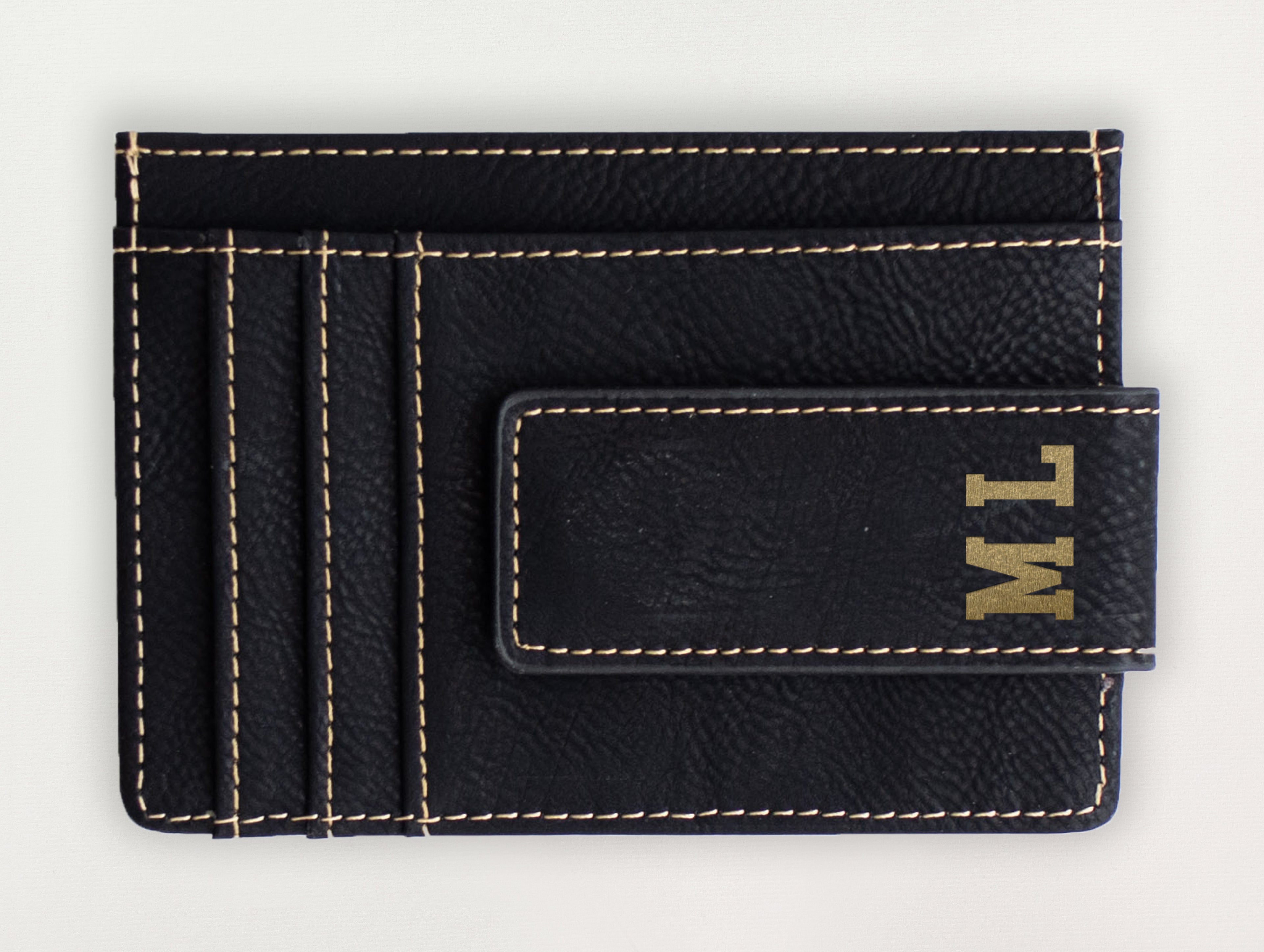Custom Wallet with Money Clip - College Boy