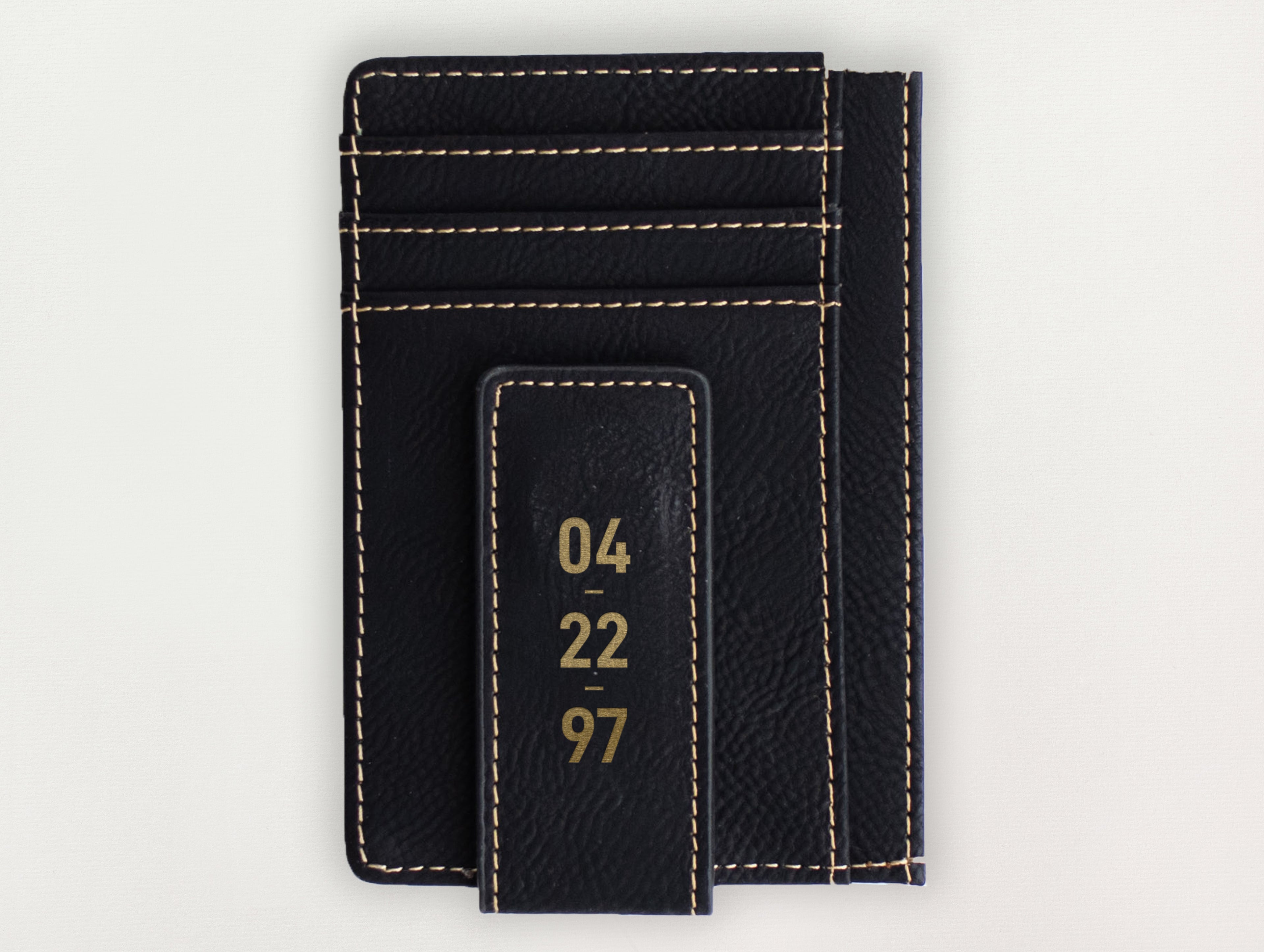 Custom Wallet with Money Clip - Birthday