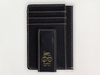 Custom Wallet with Money Clip - Classic Monogram