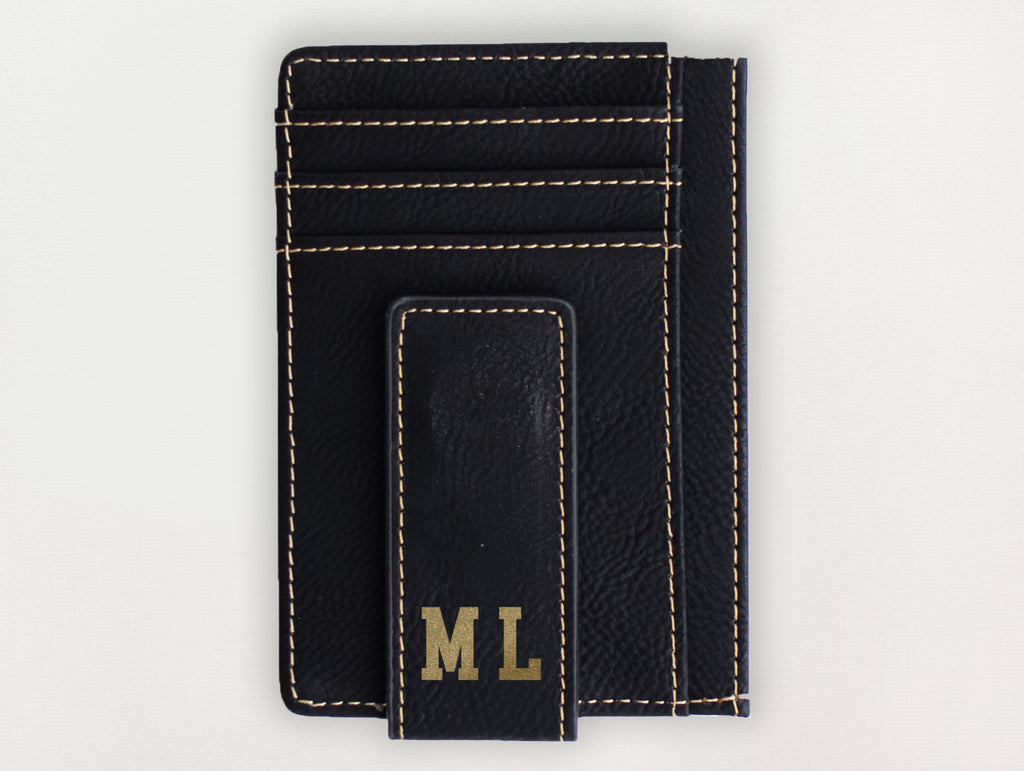 Custom Wallet with Money Clip - College Boy