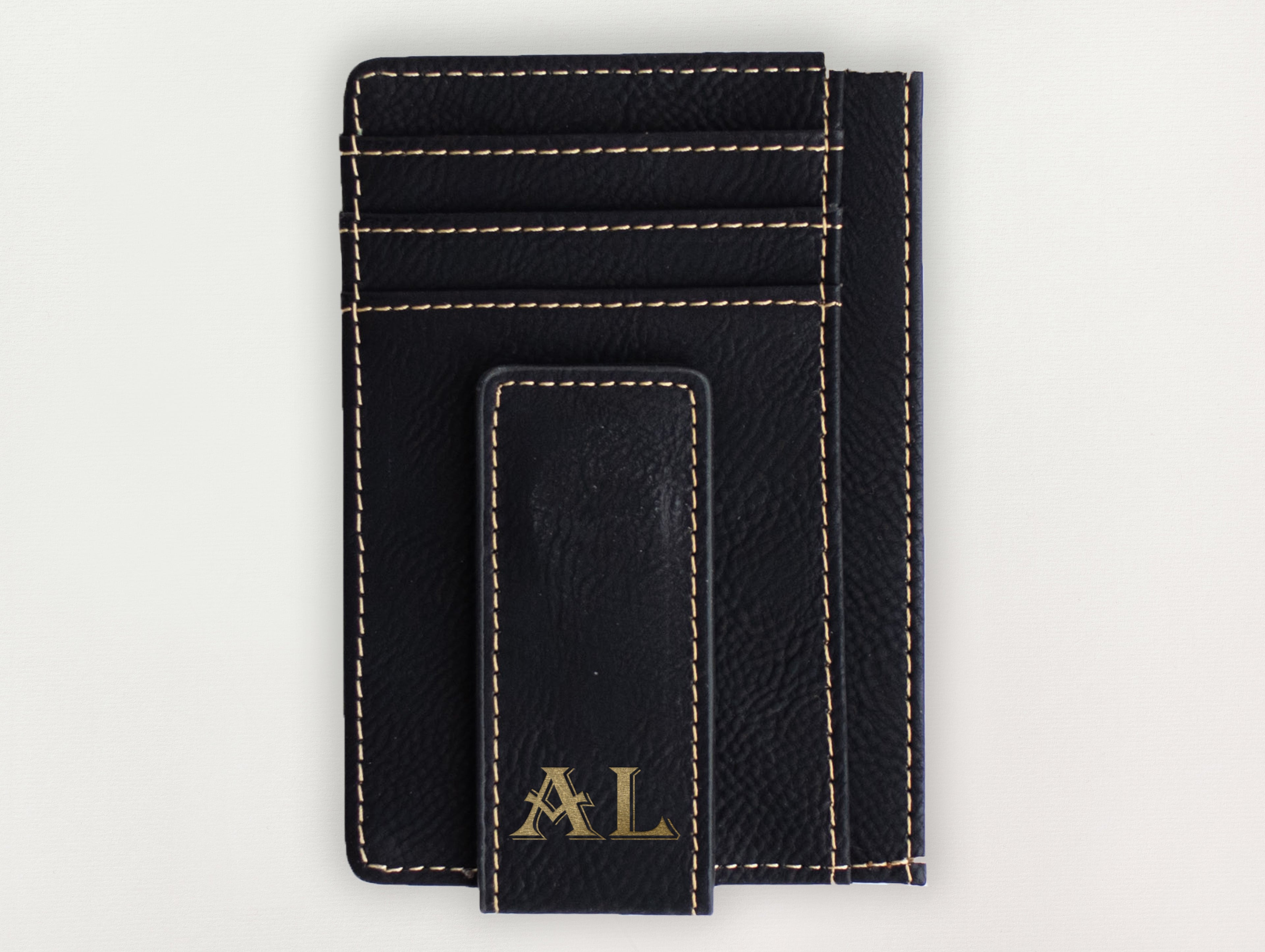 Custom Wallet with Money Clip - Initial Harry