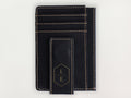 Custom Wallet with Money Clip - Hexagon Initials