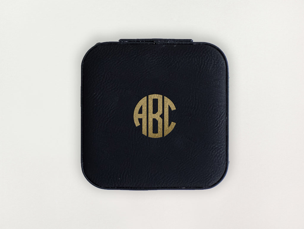 Custom Jewelry Box - Block Monogram
