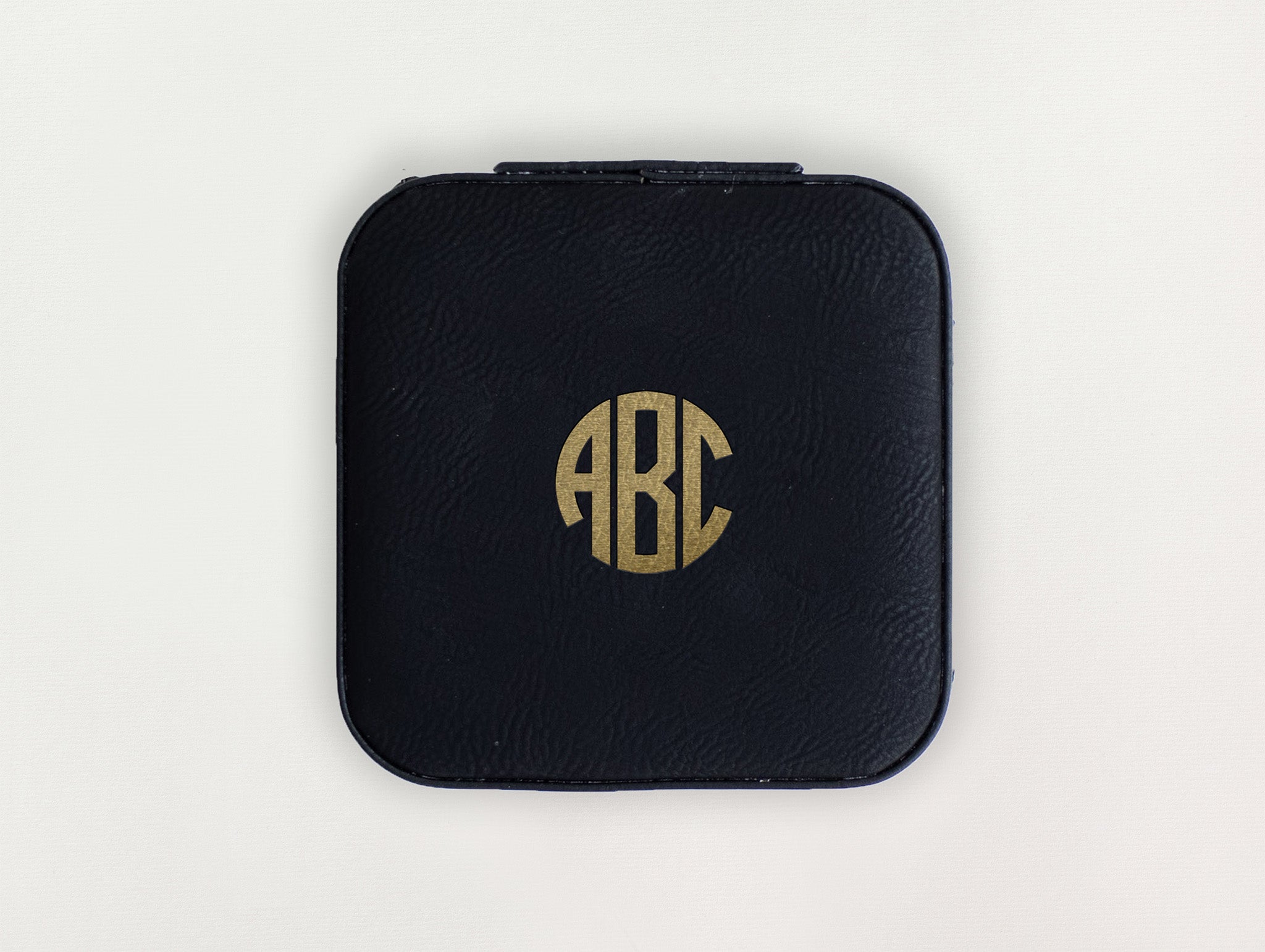 Custom Jewelry Box - Block Monogram