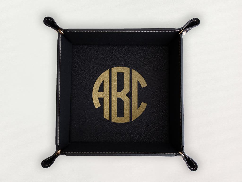 Valet Tray - Block Monogram
