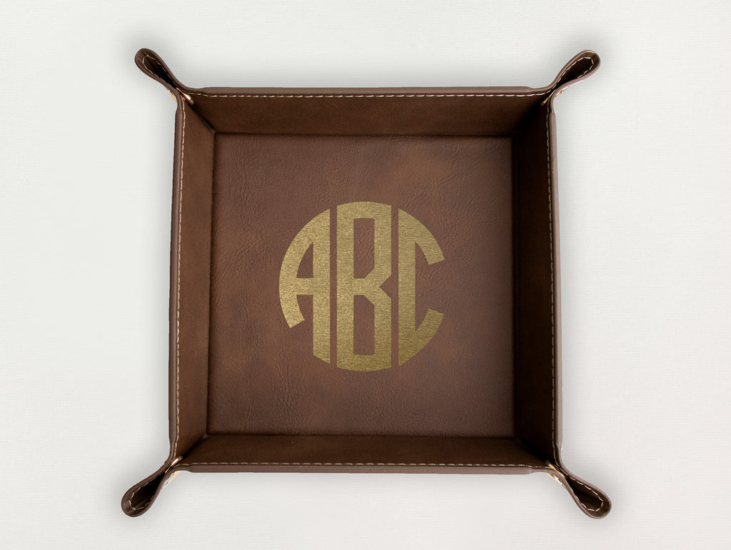 Valet Tray - Block Monogram