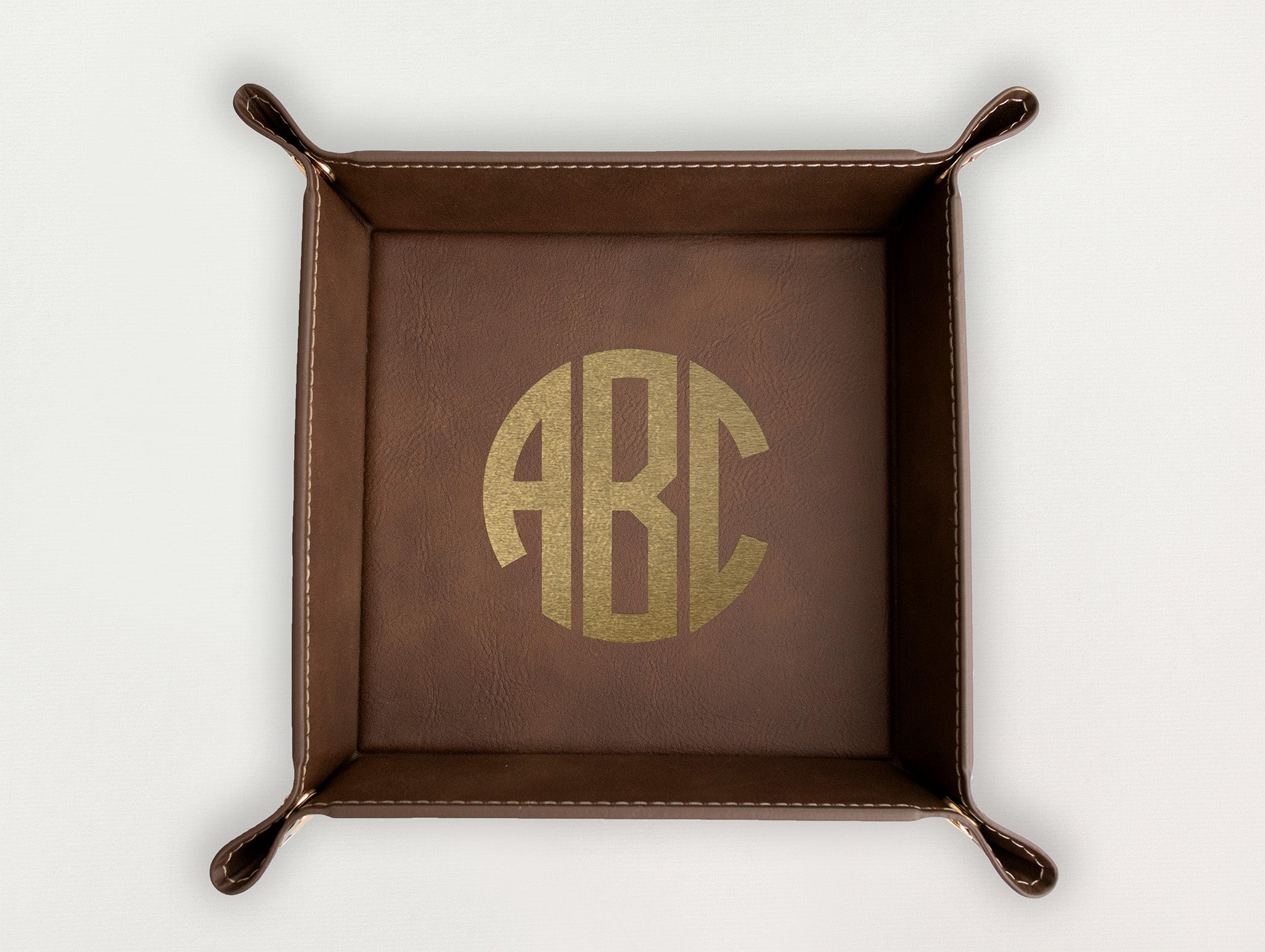 Valet Tray - Block Monogram