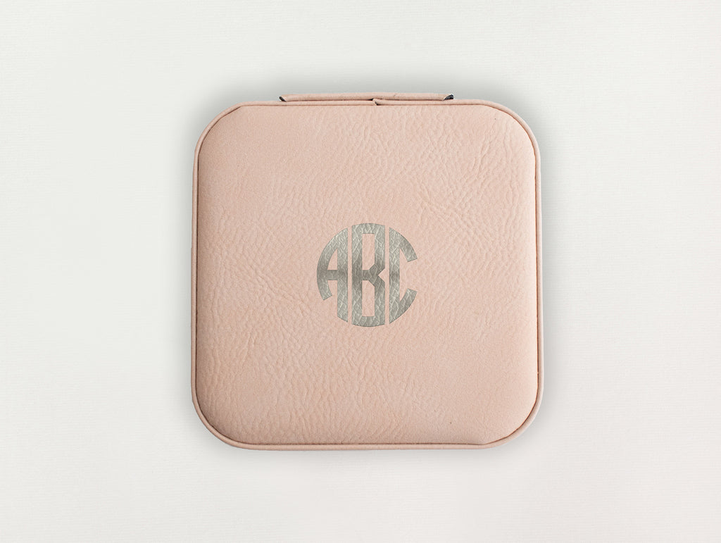 Custom Jewelry Box - Block Monogram