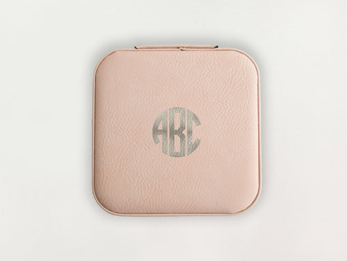 Custom Jewelry Box - Block Monogram