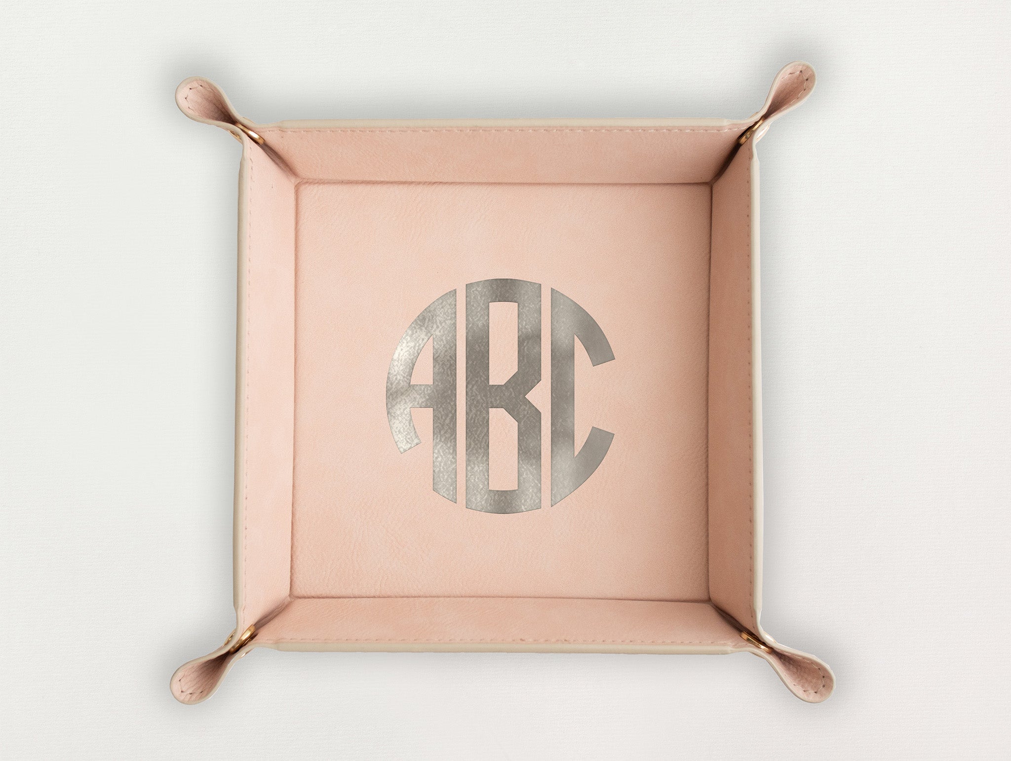 Valet Tray - Block Monogram
