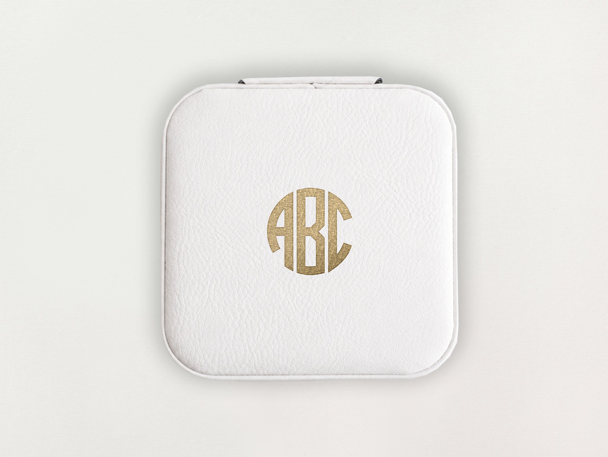 Custom Jewelry Box - Block Monogram