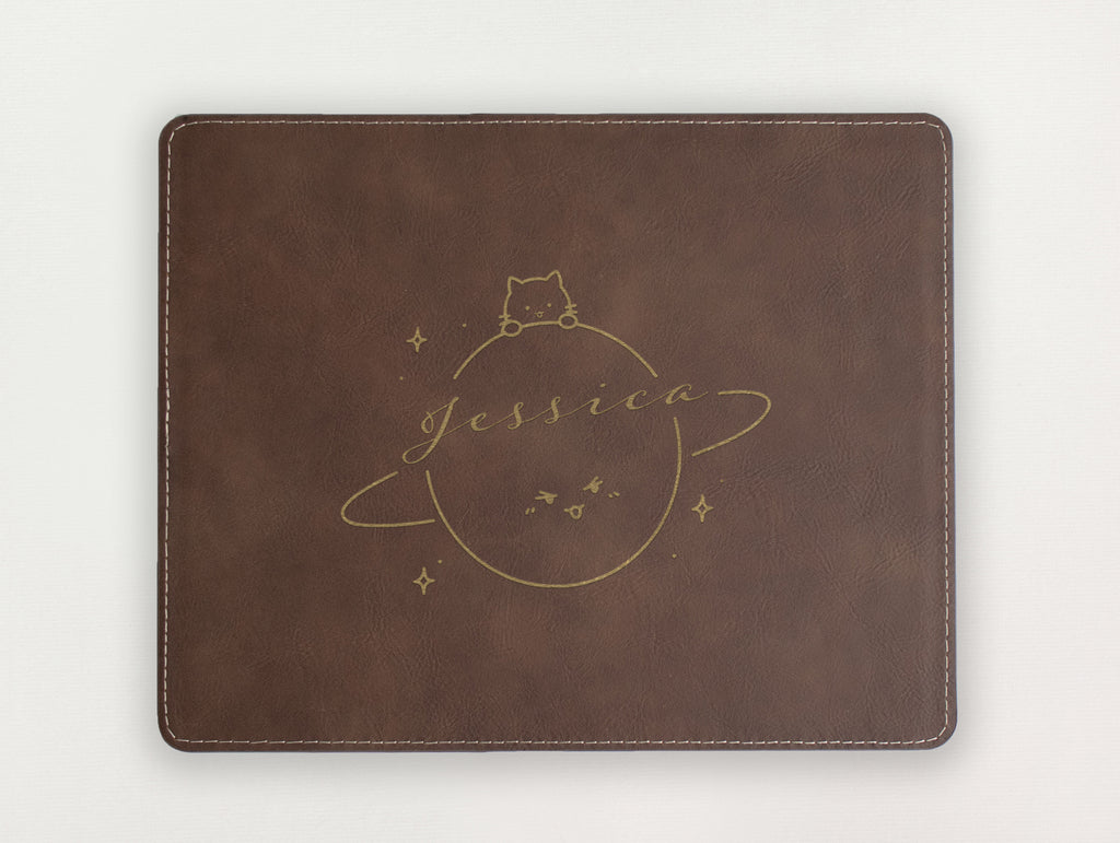 Custom Mousepad - Cat and Planet
