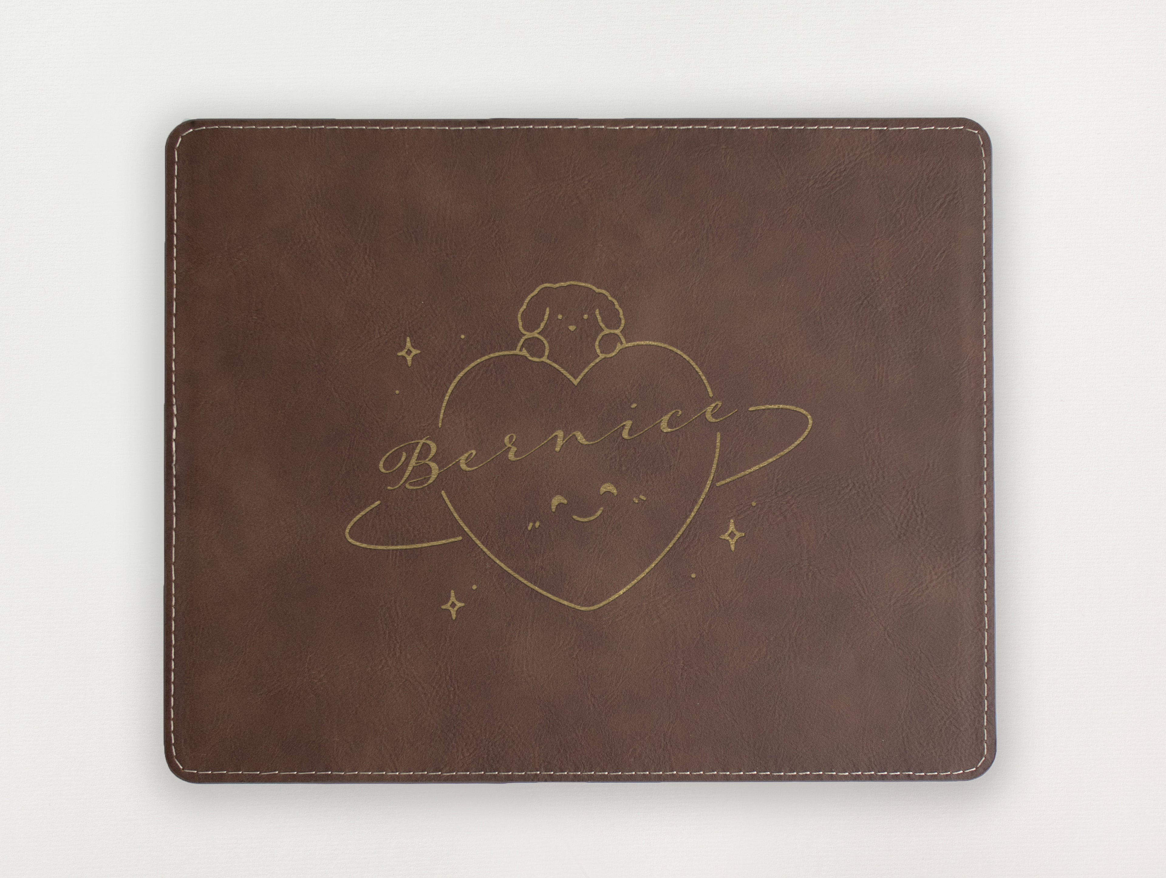 Custom Mousepad - Dog and Heart