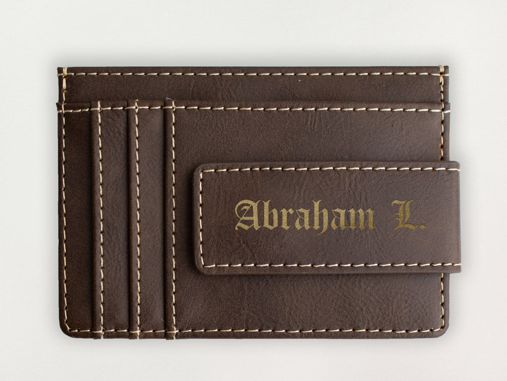 Custom Wallet with Money Clip - Abraham