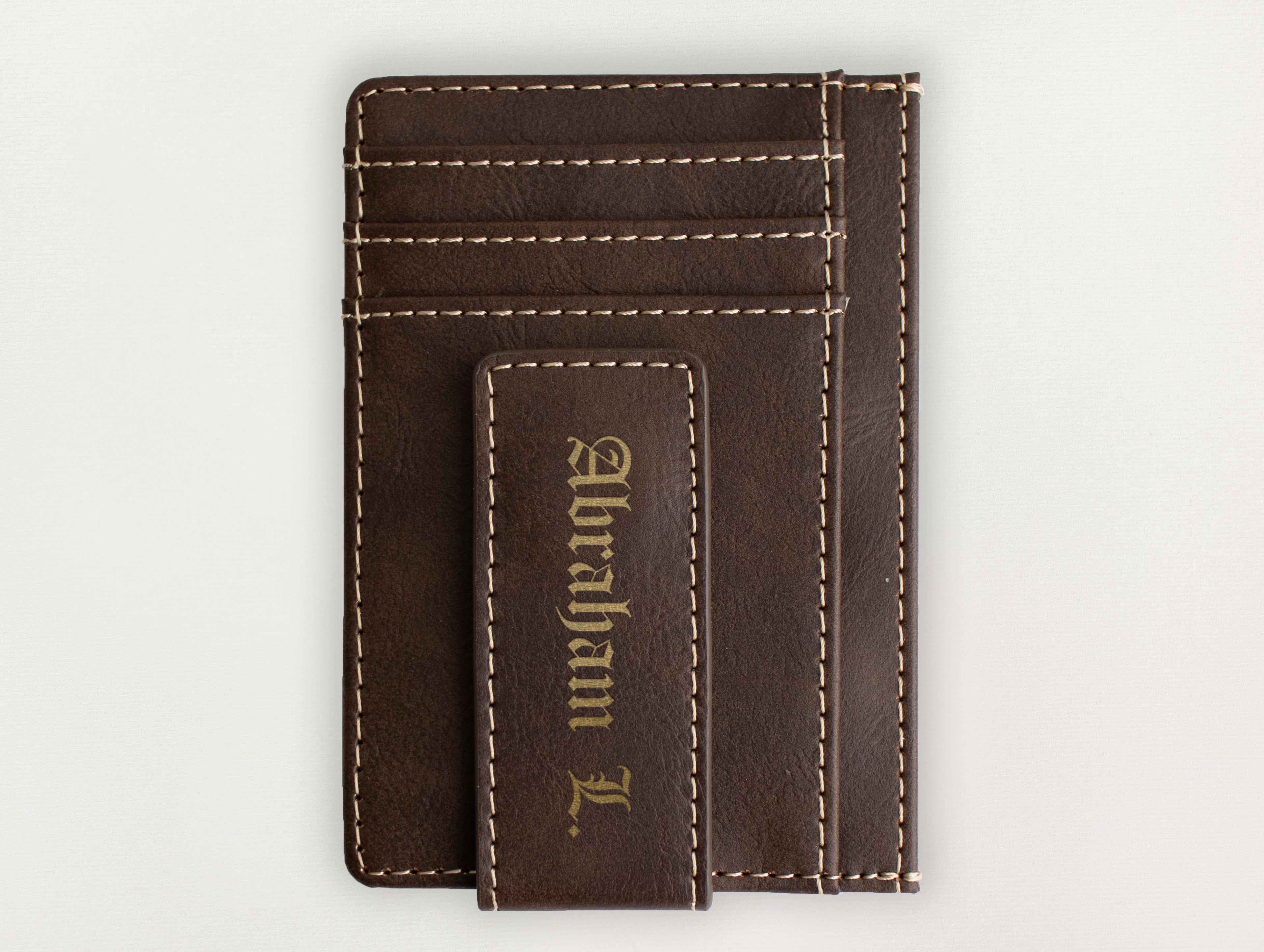 Custom Wallet with Money Clip - Abraham