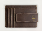 Custom Wallet with Money Clip - Monogram Serif