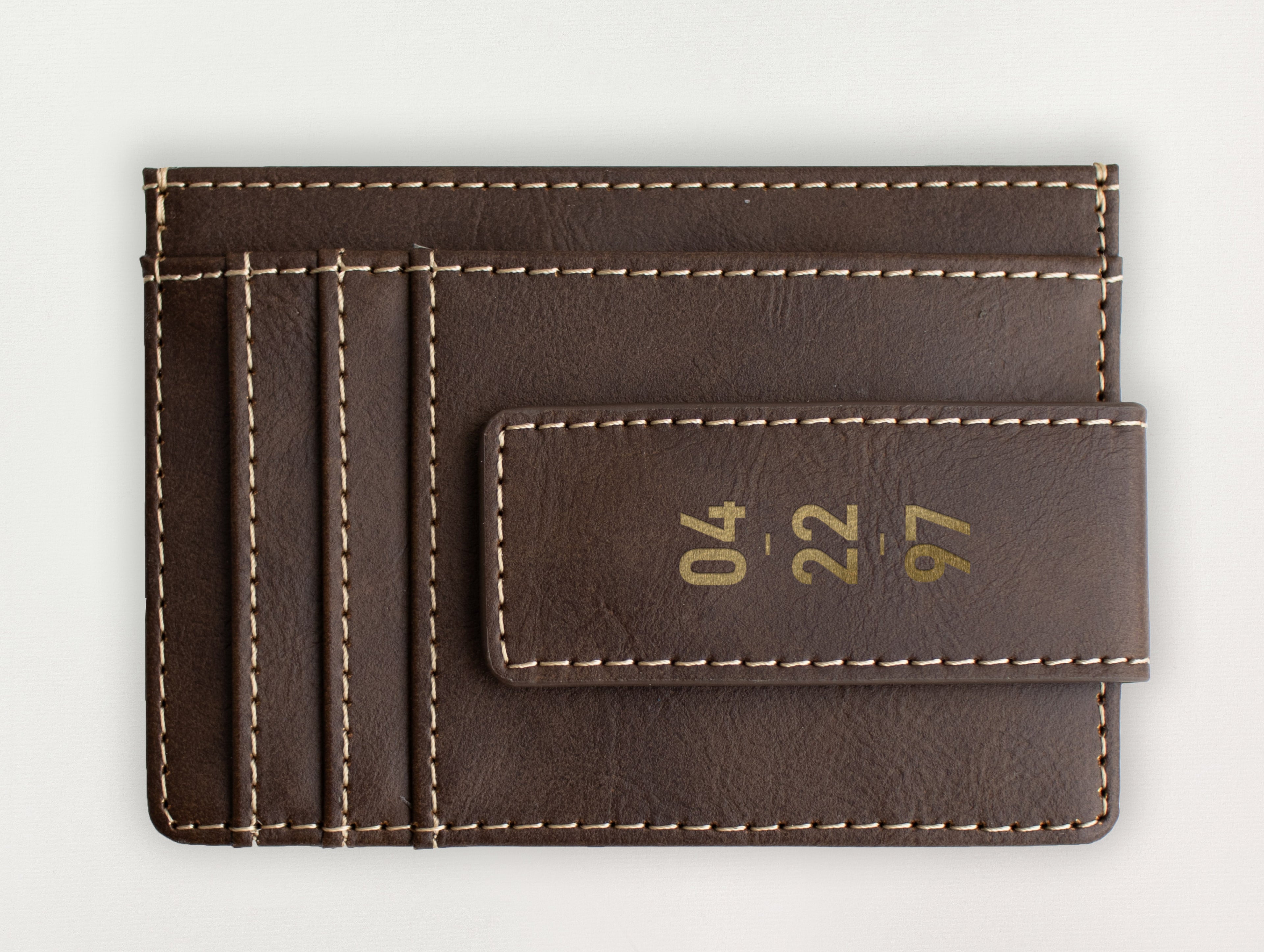 Custom Wallet with Money Clip - Birthday
