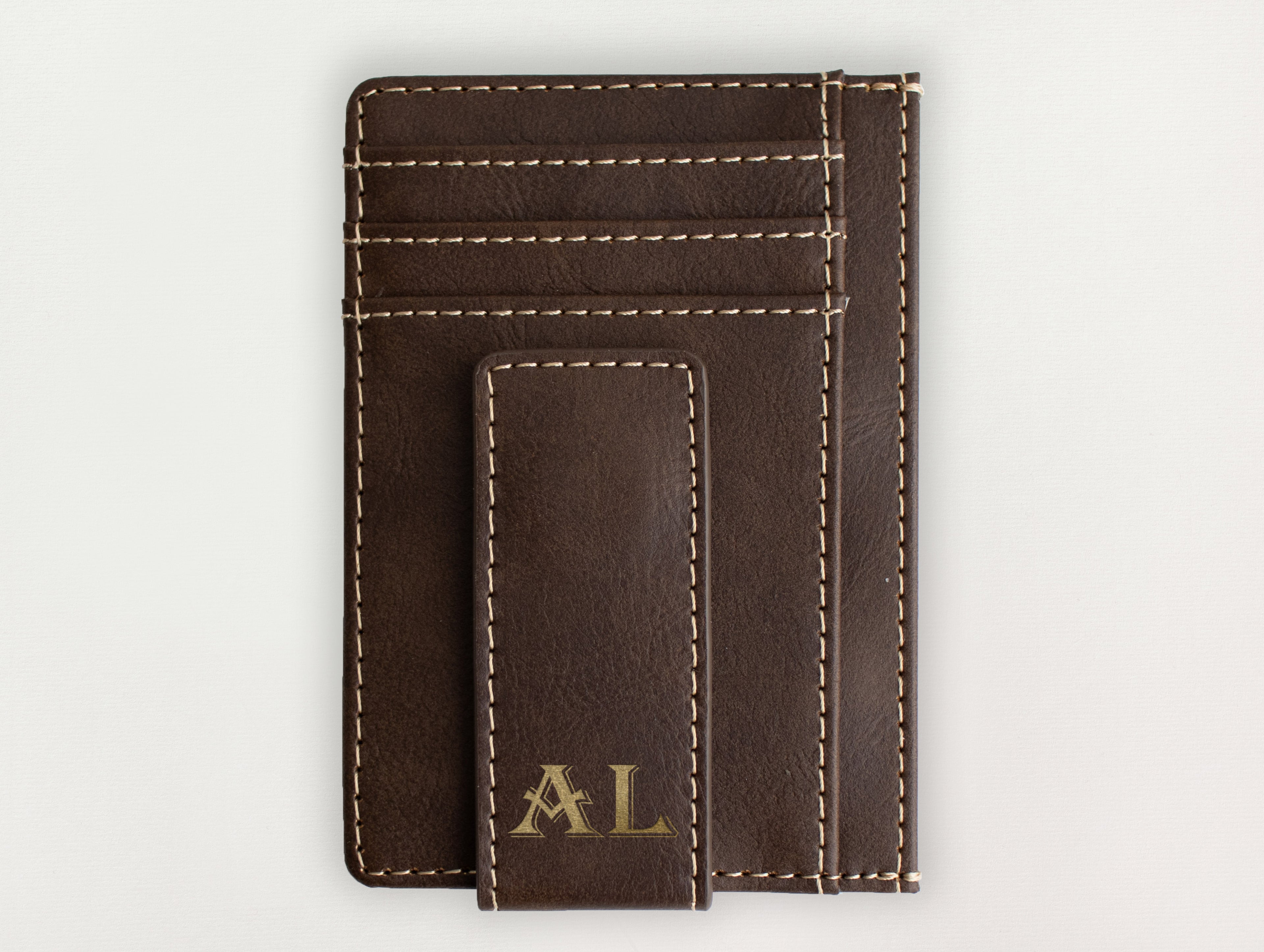 Custom Wallet with Money Clip - Initial Harry
