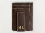 Custom Wallet with Money Clip - College Boy