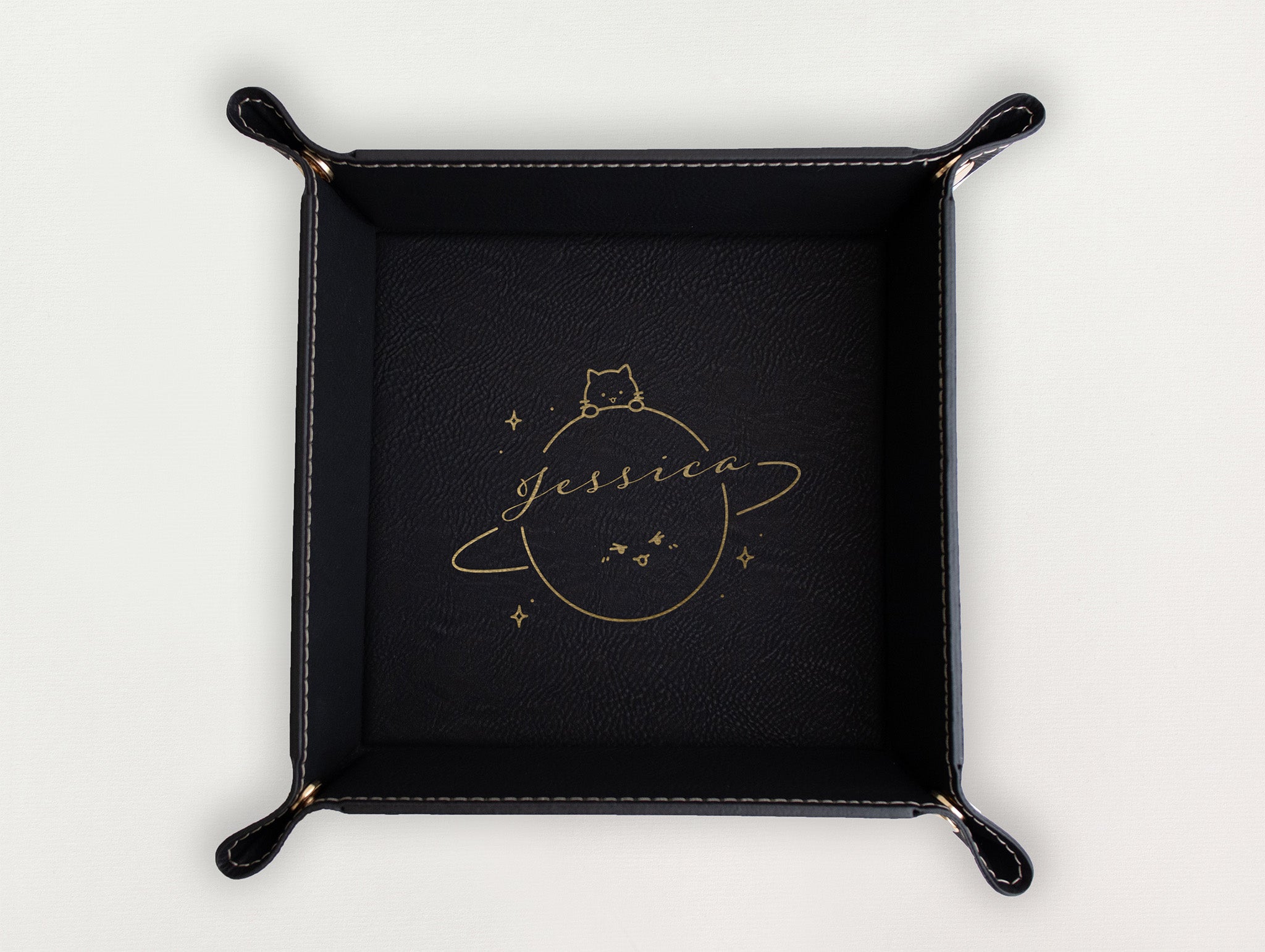 Valet Tray - Cat and Planet