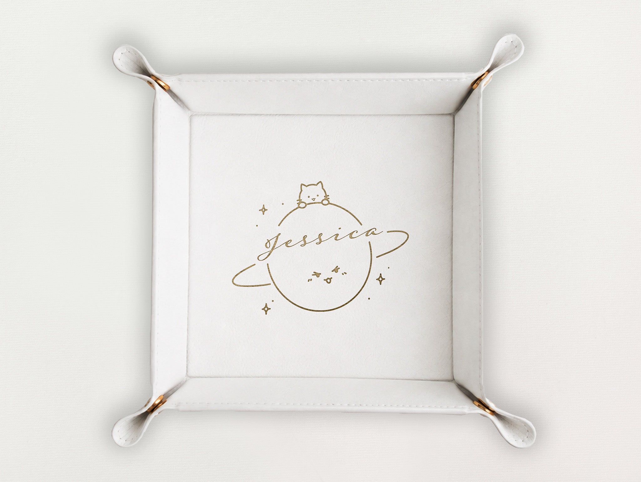 Valet Tray - Cat and Planet