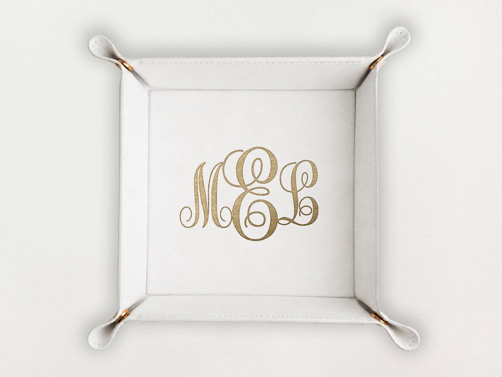 Valet Tray - Classic Monogram